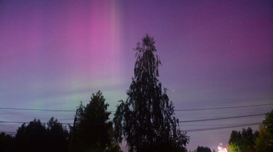 Минувшей ночью пермяки вновь заметили северное сияние