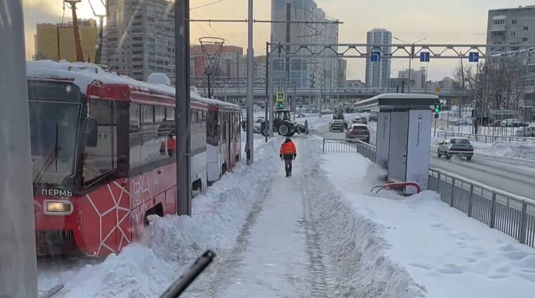 В Перми началась обкатка трамвайных путей на Карпинского