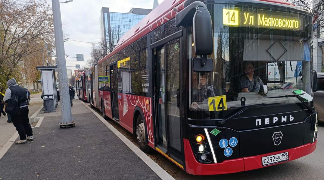 автобус, остановка, сочлененный автобус, гармошка