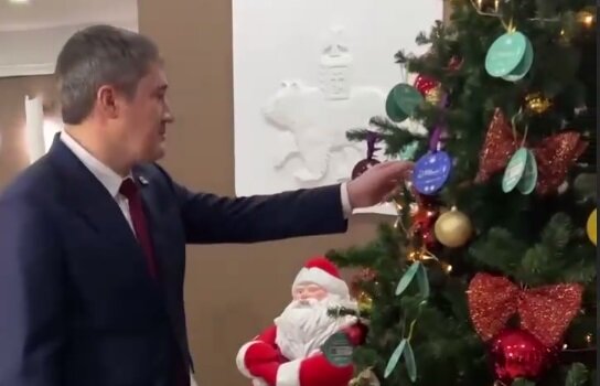 Губернатор Прикамья Дмитрий Махонин принял участие в акции "Елка желаний"
