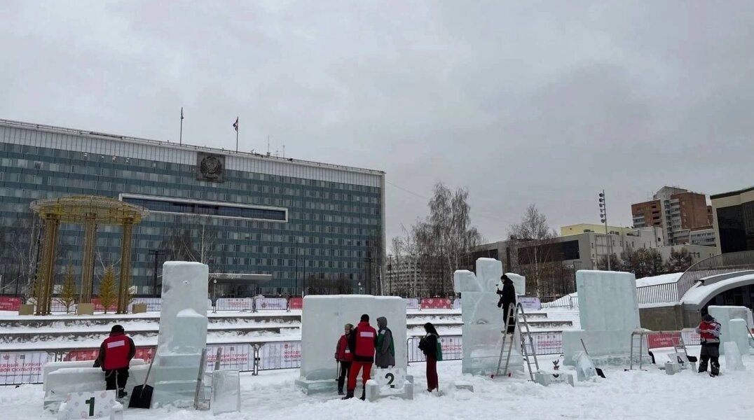 В Перми в течение четырех дней будет проходить Молодежный турнир по ледовой скульптуре