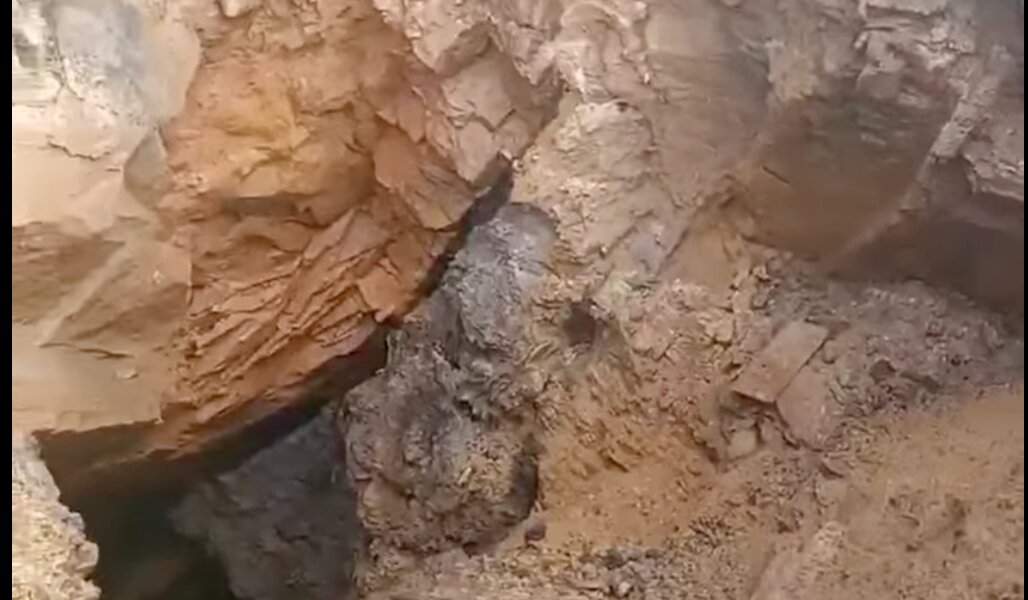 В кизеловском лесу обвалилась старая шахта