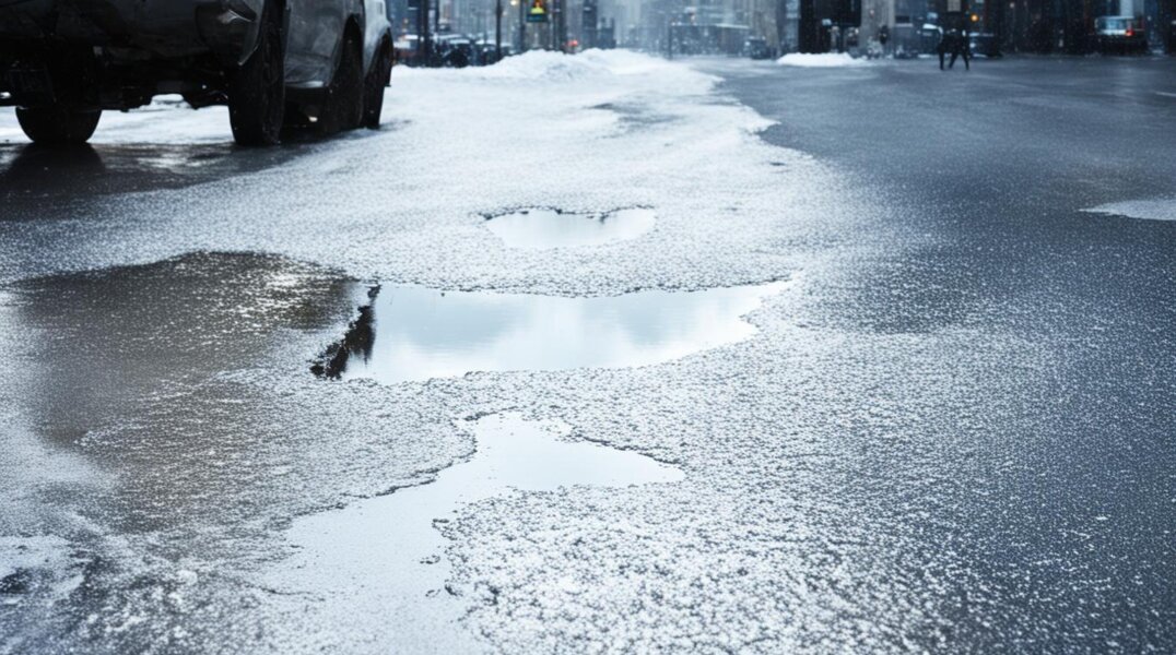 В Перми в районе Галургии затопило дороги