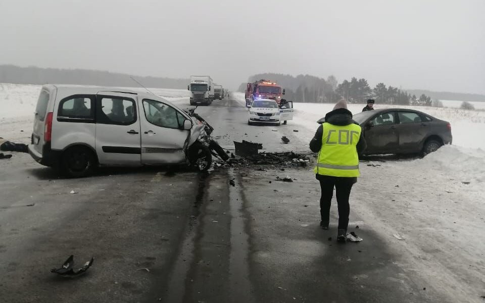 На трассе в Пермском крае произошло смертельное ДТП