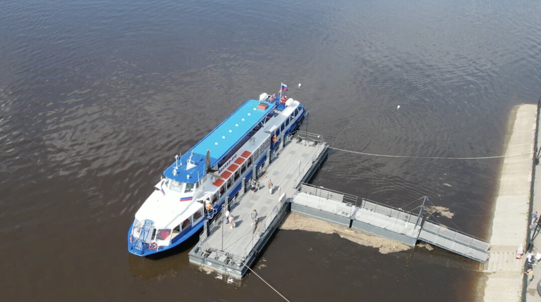 В Краснокамске установили новый модульный причал