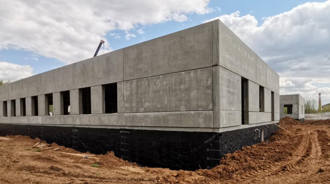 В Осе сделали каркас здания новой поликлиники