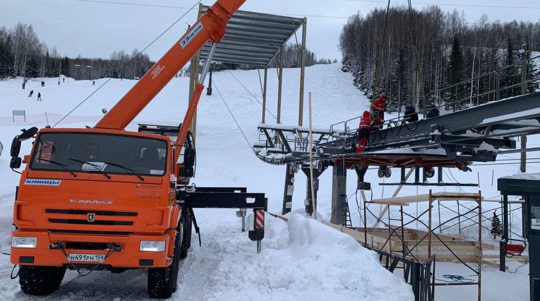 На горнолыжном курорте Губахи перенесли срок окончания ремонта кресельного подъёмника