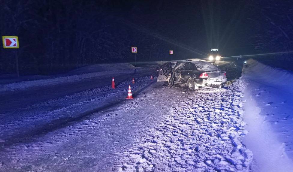 Вечером на трассе неподалеку от Кунгура произошла авария с пятью пострадавшими
