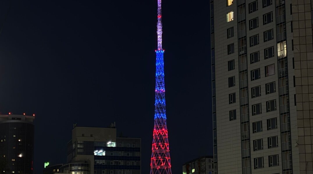 В честь годовщины воссоединения с Крымом на телебашне в Перми включат праздничную подсветку