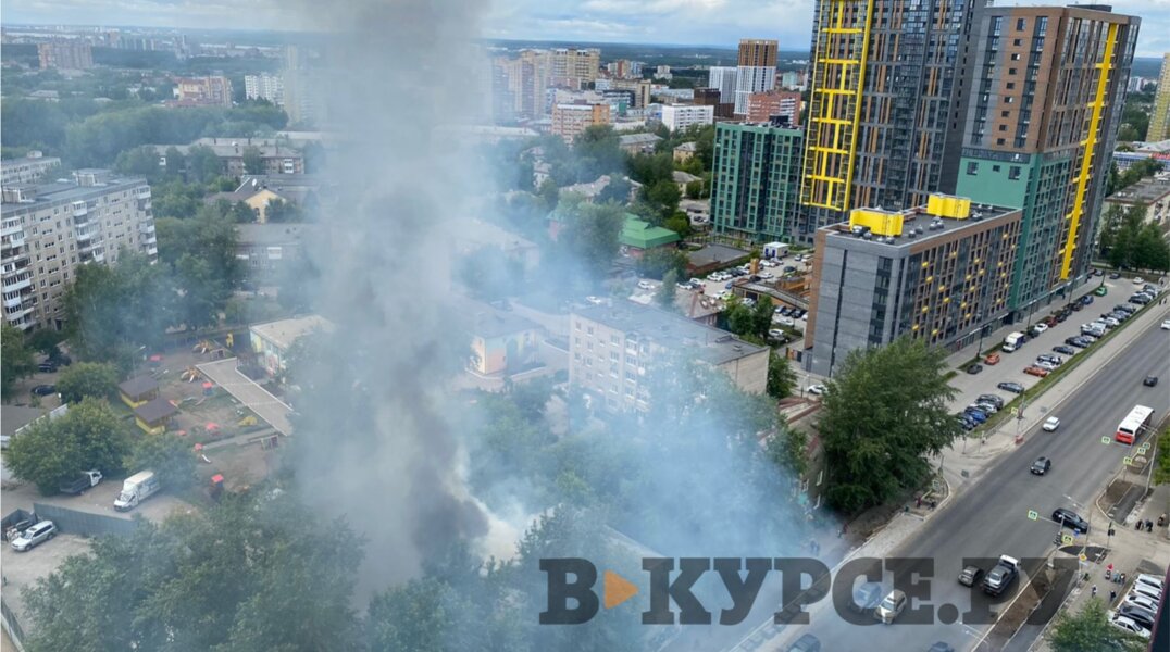 В Перми 19 июня произошел пожар в расселенном доме
