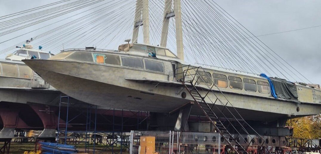 В Ленинградской области начали ремонт пермского судна «Восход-50»