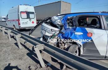 В Прикамье на трассе Нытва-Краснокамск произошло ДТП с участием каршеринга и большегруза