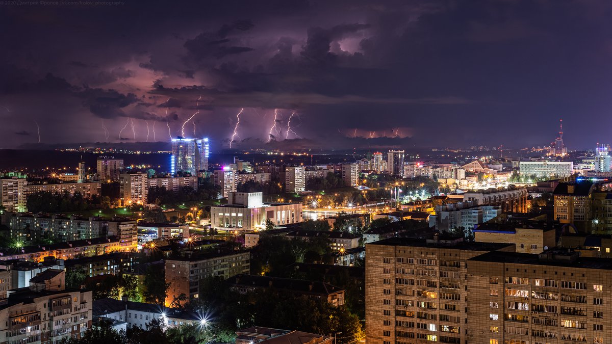 Фото: «National Geographic Россия» / Дмитрий Фролов «Уходящая гроза в Перми, 2019 год»