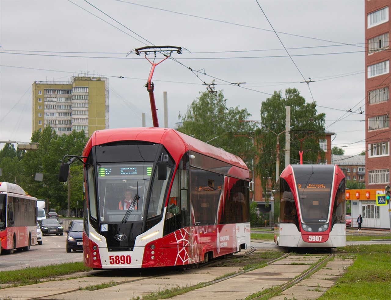 новые трамваи в перми фото