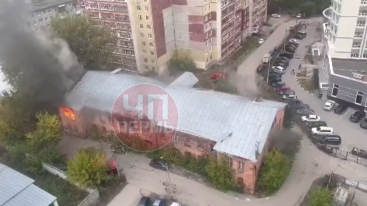 Скриншот с видео тг-канала ЧП Пермь\Новости