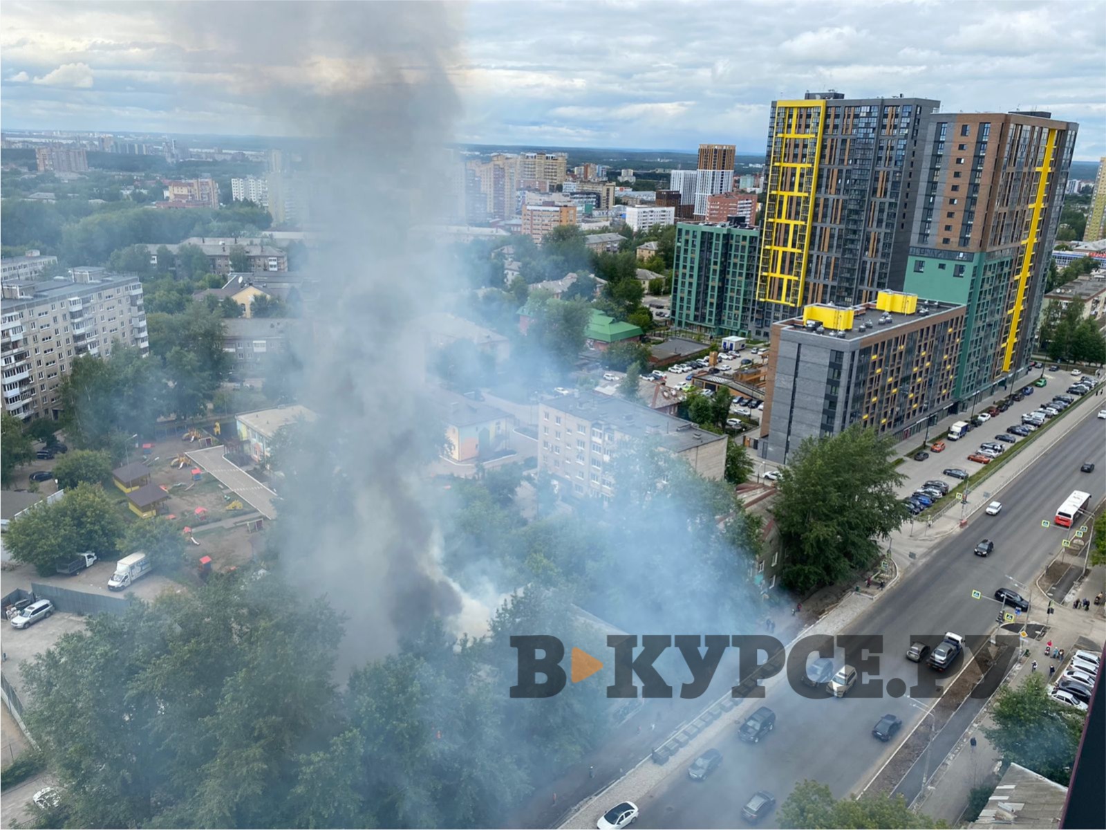 В Перми 19 июня произошел пожар в расселенном доме | 19.06.2023 | Пермь -  БезФормата