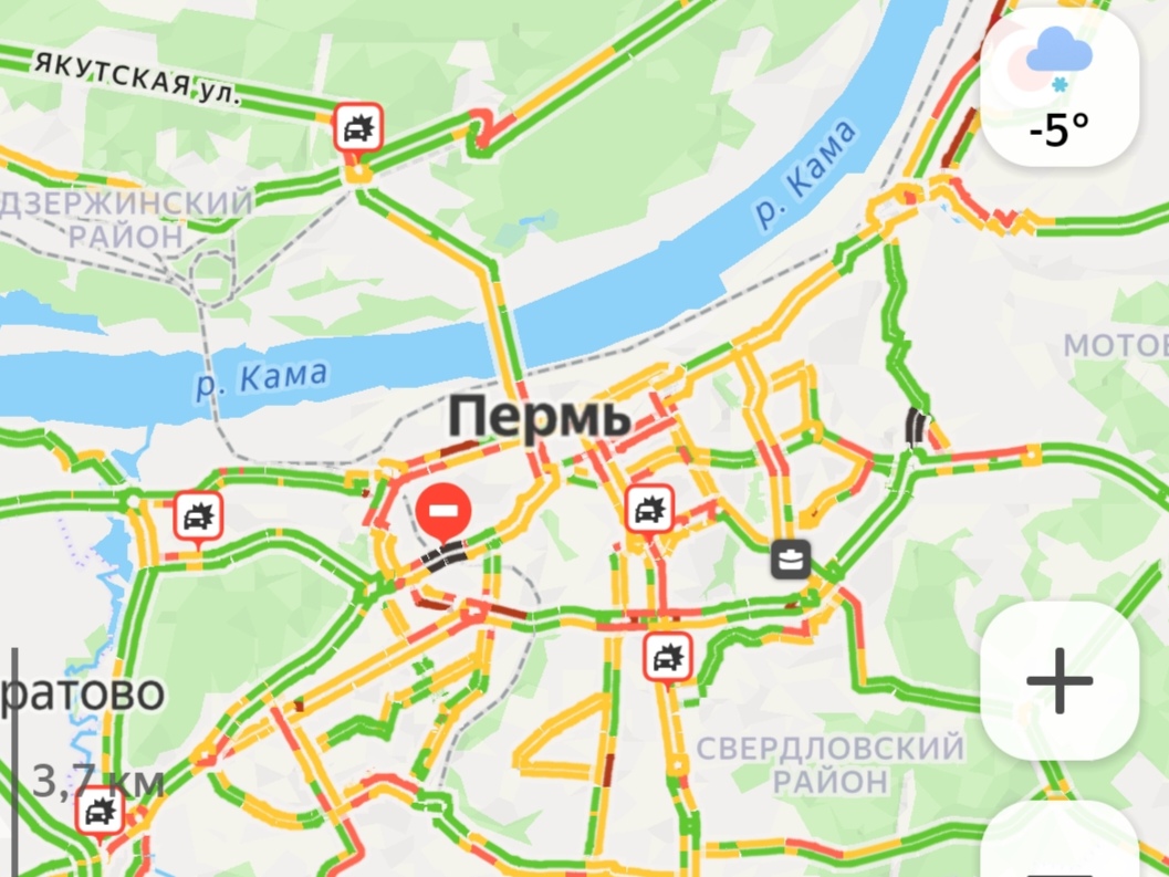 Фото: Яндекс.Пробки 